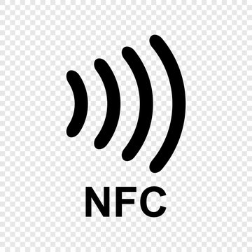 Near field communication NFC icon. NFC logo. Vector icon