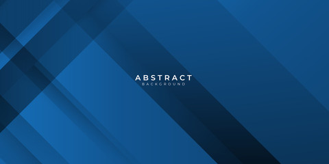 Fototapeta premium Abstract line light cut shadow abstract background dark blue with modern corporate concept.