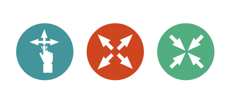 Logo Clique. Fl&egrave;ches