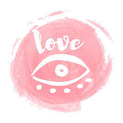 Brush painted makeup background