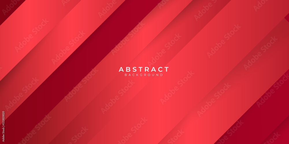 Wall mural red bright line cut shadow abstract background vector illustration for presentation design. abstract