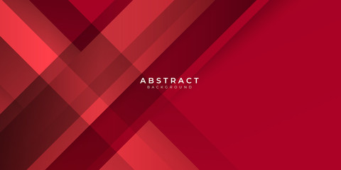 Red abstract background geometry shine and layer element vector for presentation design.