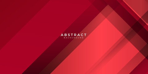 Red abstract background geometry shine and layer element vector for presentation design.