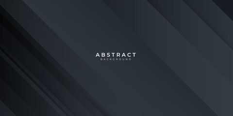 Obraz premium Dark black silver neutral abstract background vector illustration for presentation design