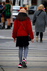 Cool woman in the street