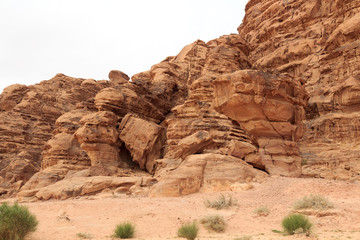 Fototapeta premium Rocks in Wadi Rum desert, Jordan