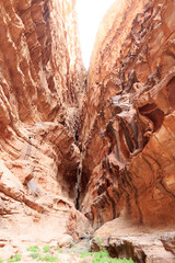 Canyon in Wadi Rum desert, Jordan