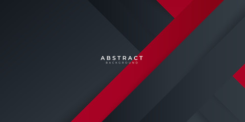 Modern tech design of black red abstract metallic carbon shiny color frame background. Red box rectangle gradient with stripes. Vector template for gamer and presentation