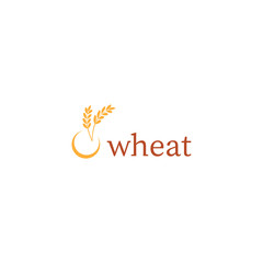 Wheat or barley ears. Harvest wheat grain, growth rice stalk and whole bread grains or field cereal nutritious rye grained agriculture products ear symbol.
