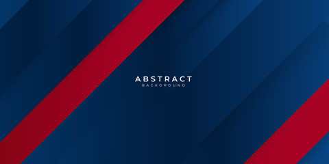 Red gradient blue box rectangle abstract background vector presentation design