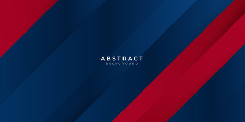 Obraz premium Red gradient blue box rectangle abstract background vector presentation design