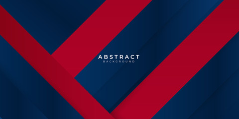 Red gradient blue box rectangle abstract background vector presentation design
