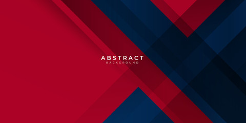 Red gradient blue box rectangle abstract background vector presentation design