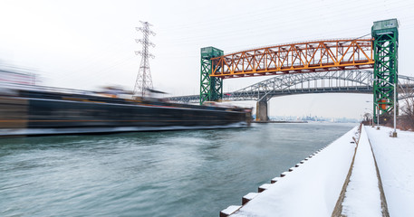 A laker through the canal