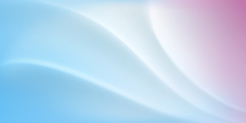 Obraz premium Abstract background with wavy surface in white and light blue colors