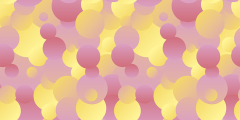 Pastel color circles chaos seamless pattern