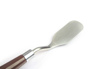 Stainless painting palette knife with wooden handle