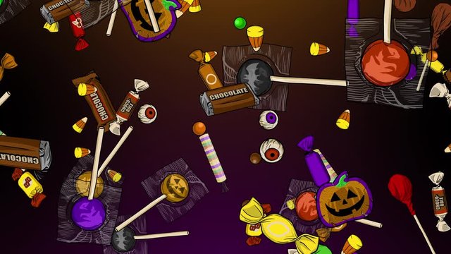 Halloween Candy Raining Down