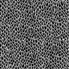 Dragon or fish scales in vector. Bright seamless pattern with reptilian skin texture. © vgorbash