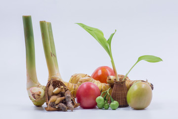 Ingredients for cooking, boiling, Ingredients Thai food style