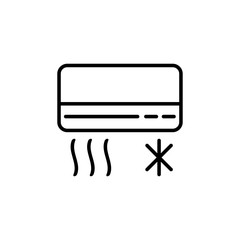 air conditioner icon vector logo template EPS 10