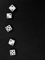 dice game on a dark background