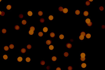 Orange Bokeh images abstract background