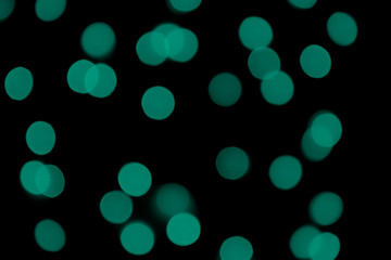 Blue Green Bokeh images abstract background