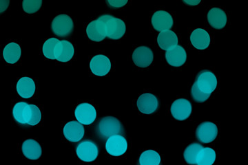 Blue Green Bokeh images abstract background
