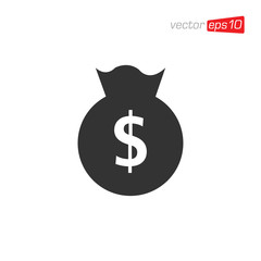 Money Bag Icon Design Vector