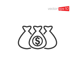 Money Bag Icon Design Vector