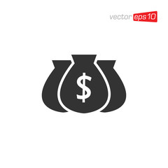 Money Bag Icon Design Vector