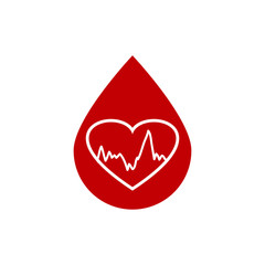 blood icon design vector logo template EPS 10