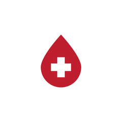 Fototapeta premium blood icon design vector logo template EPS 10