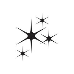 Sparkles Icon template black color editable. Sparkles Icon symbol Flat vector illustration for graphic and web design.
