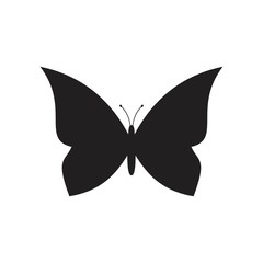 Fototapeta na wymiar Butterflies Icon template black color editable. Butterflies Icon symbol Flat vector illustration for graphic and web design.