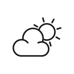 Weather Icon template black color editable. Weather Icon symbol Flat vector illustration for graphic and web design.