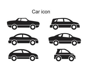 Car Icon template black color editable. Car icon symbol Flat vector illustration for graphic and web design.