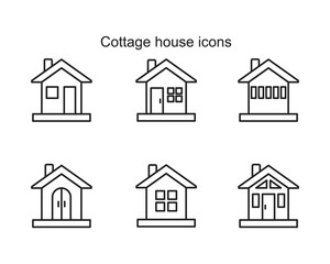 Collage house Icon template black color editable. Collage house Icon symbol Flat vector illustration for graphic and web design.