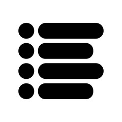 Menu outline icon. Symbol, logo illustration for mobile concept and web design.
