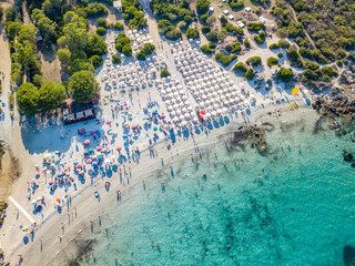 Impressive aerial view of the sos aranzos beach