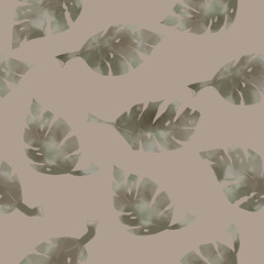 Tileable brown autumn pattern for wrapping paper wallpaper of frabrics