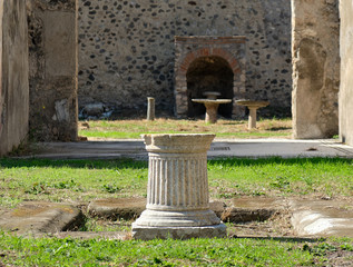 Plinth in Pompeii