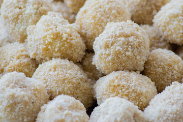 preparation of homemade fish croquettes