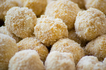 preparation of homemade fish croquettes