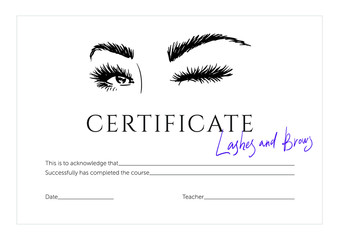 Eyelash & Eyebrow Master Certificate