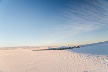 White Sands National Park in Alamogordo, New Mexico. 