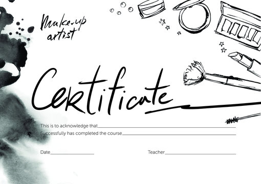 Certificate For Makeup Artist