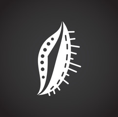 Microbe related icon on background for graphic and web design. Creative illustration concept symbol for web or mobile app.