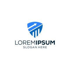 financial logo design vector for business companies